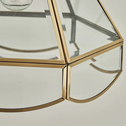 American All-Copper Glass Chandelier