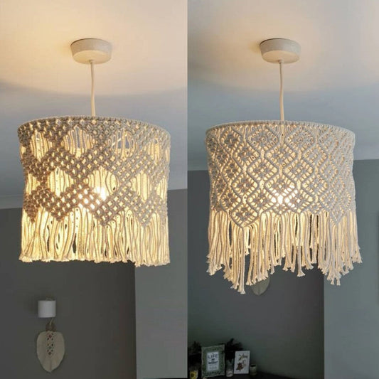 Handwoven Cotton Rope Lampshade